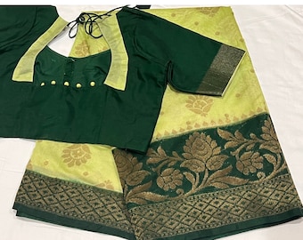 Benarus Georgette Silk Saree with Blouse