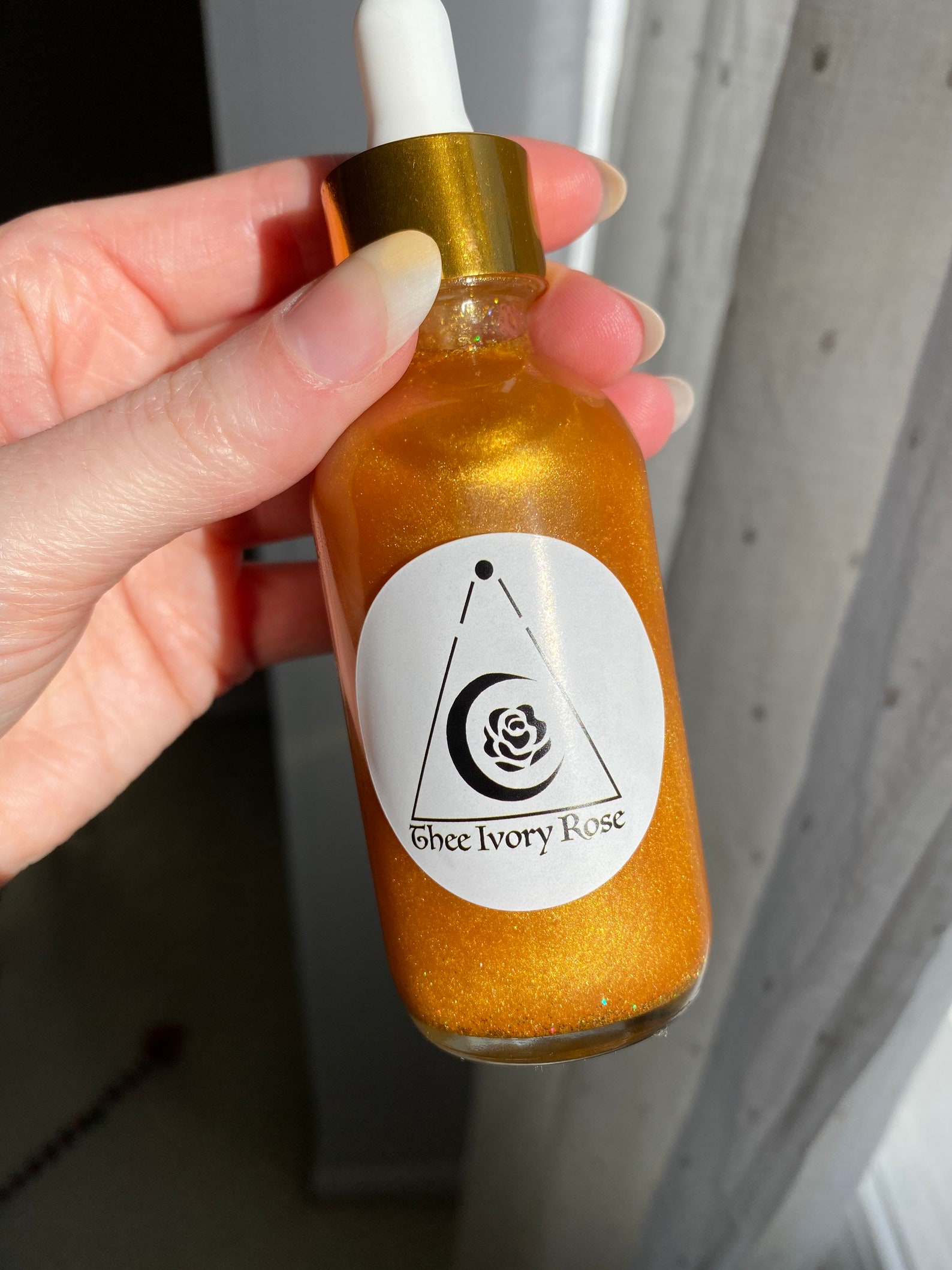 Liquid Gold shimmer body oil Etsy