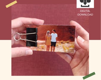 Digital Personalized Flipbook From your Memories Illustration Handmade Custom Flipbook Anniversary,   Last-Minute DIY Gift