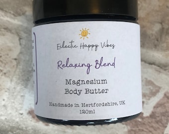 Relaxing Blend - Magnesium Chloride Body Butter - Vegan Friendly ~   Sleep Aid ~ Growing Pains ~ Calming ~ Muscle Ache