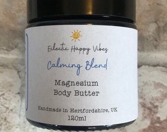 Calming Blend - Magnesium Chloride Body Butter - Vegan Friendly ~   Sleep Aid ~ Growing Pains ~ Calming ~ Muscle Ache