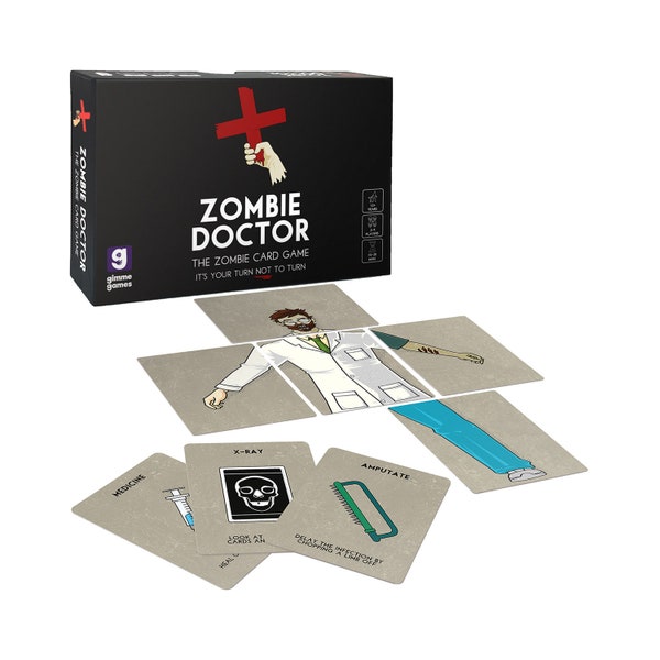 Zombie Doctor Card Game | Funny Card Games for Adults and Teens | 2 - 4 Players | 15 - 30 Minutes | Age 12+