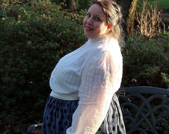 Plus-Size Blouse/Tunic E-Pattern, Angelina Shirtwaist