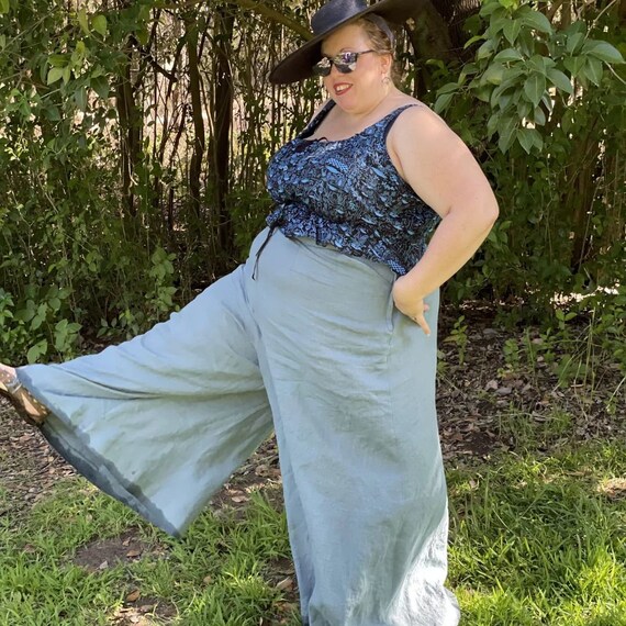 Plus Size Palazzo Pants Pattern for Digital Download Hedy