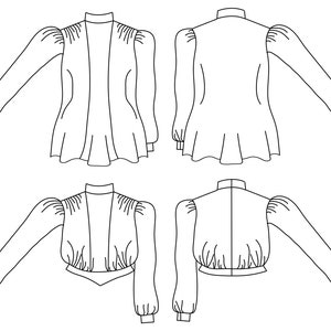 Plus-size Blouse/tunic E-pattern, Angelina Shirtwaist - Etsy