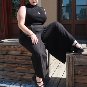 Plus size Palazzo pants pattern for Digital Download, Hedy Trousers e-pattern