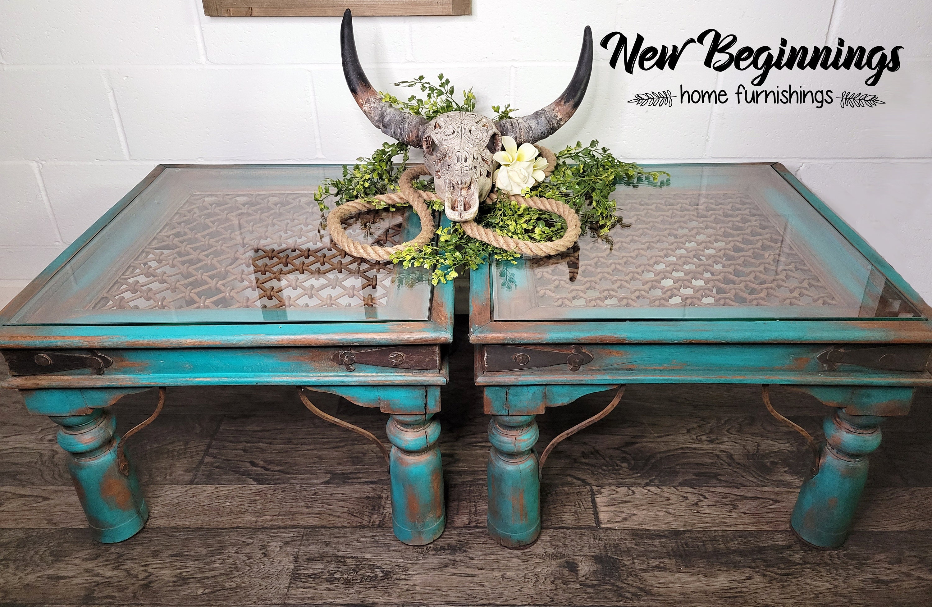 Southwest style coffee cheap and end tables