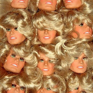 The many moods of Farrah, Farrah Fawcett, 1970&#39;s, wall art, digital art, dolls, quirky home decor, photo