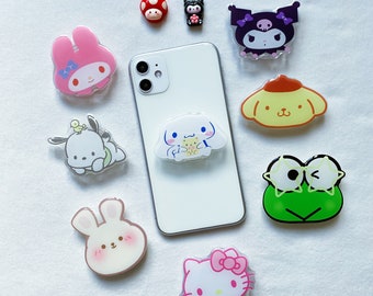 ウサギ/猫/クマ/子犬の樹脂製かわいい携帯電話グリップ、かわいい電話リングホルダー、イースターギフト、かわいいアクセサリー、かわいいグリップ、かわいいギフト