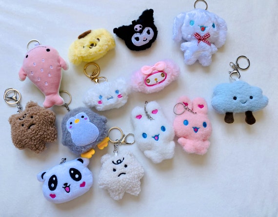 Little Elephant (Pink) String Doll Keyring - Kawaii Animals