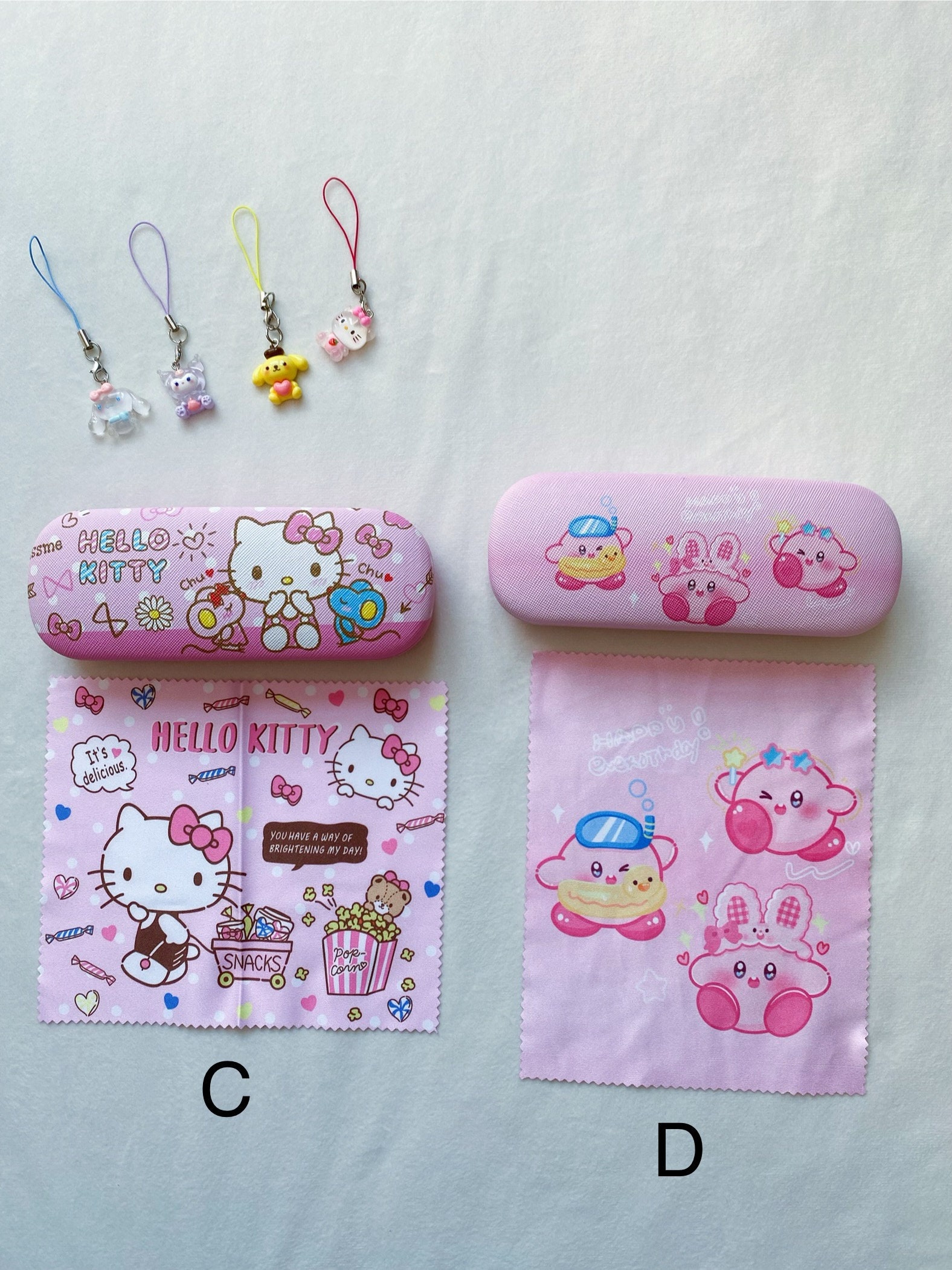 Cute Eyeglasses Case&cloth,kawaii Eyeglasses Box,hard