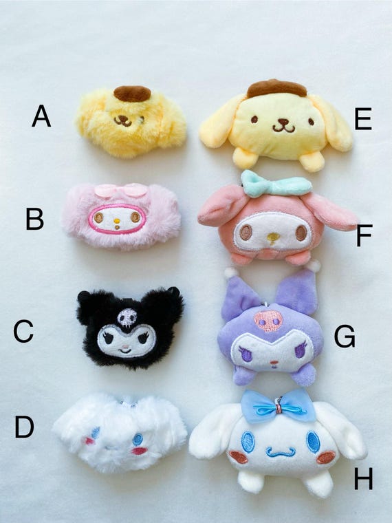 Kawaii Plush Keychain - Cute Bear Plushie Bag Charm For Women & Girls, Soft Stuffed Animal Keyring