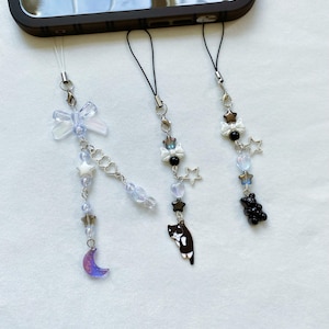 Star&moon,cat,bear kawaii phone charm,cute planner charm,kawaii accessories,phone strap,cute gift,anime charm,cute keychain,gift for her