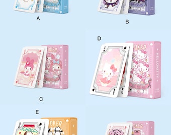 Cute Anime 54 Playing Cards, Kawaii Poker Cards,Poker Deck Cards,Card Games Colorful Playing Cards,Ready to Ship,Card deck,Cool playing card