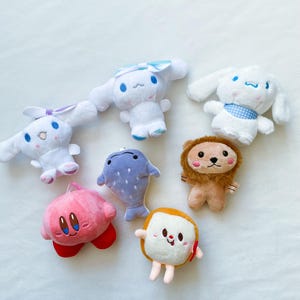 Cute Plush Keychain,Kawaii Accessory Gift,Christmas Gift,Bag Charms,Backpack Charm,Anime Car Hanger,Bag Accessories,Gift for Her,Car Keyring