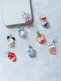 Cute Animal iPhone Dust Plugs,Fits Lightning Cable,Kawaii Dust Plug Charm iPhone Switch,Charger Port Protector,Kindle Charm,iPad Charm