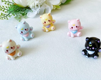 3D Kawaii Cute Anime Cat Car Sticker Charm,Kawaii Car Dashboard Ornament,Desktop Ornament,Car Accessories,Car Interior,Interior Decor