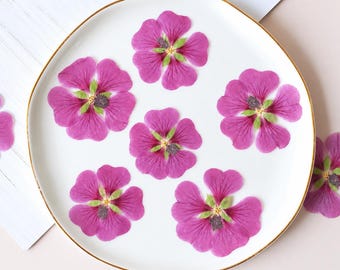 Natural Edible Pressed Dried Purple Hibiscus Flowers,Food-Safe Pressed Leaves,Wedding Cake Decoration Flowers,Ready to Ship