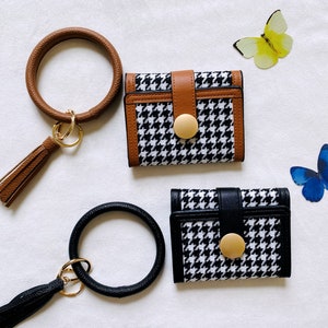 Bonita cartera con llavero, regalo de Navidad, monedero, cartera con llavero, cartera con llavero, mini bolsa para llaves, cartera triple, lista para enviarRegalo de cumpleaños