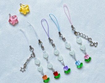 Y2K Anime kawaii phone charm,planner charm,ready to ship,kawaii accessories,phone strap,flower charm,cute gift,anime phone charm,Fairy charm