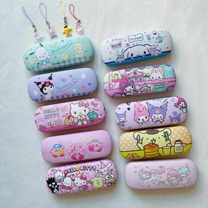 Cute Eyeglasses Case&Cloth,Kawaii Eyeglasses box,Hard Sunglasses Box,Sweet Eyeglass Protector,Ready to Ship,Adorable Pink Eyeglasses Box