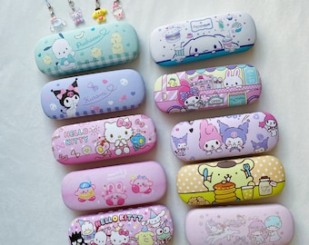 Cute Eyeglasses Case&Cloth,Kawaii Eyeglasses case,Hard Sunglasses Box,Sweet Eyeglass Protector,Ready to Ship,Adorable Pink Eyeglasses Box