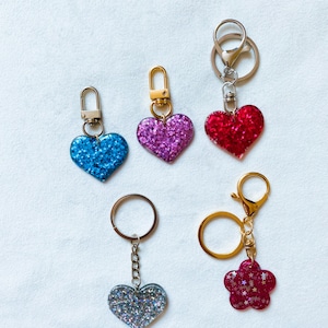 New Color Heart Keychain,Flower Keychain,Party Favor, Gift,Mom Keychain,kawaii accessories,cute gift,anime charm