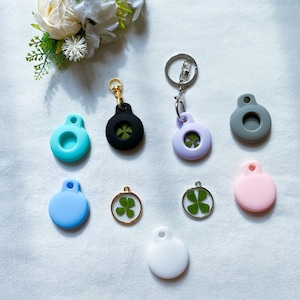 Handmade Real Four Leaf Clover Pocket Hug,Lucky Charm,4 Leaf Clover Keychain,Positive Energy,Shamrock Pedant,Home Warming Wishing,Lucky Gift