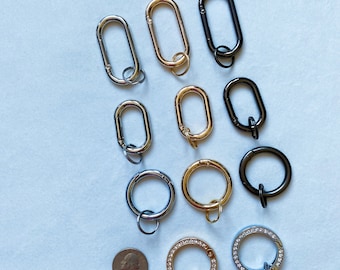 Carabiner Clip Keychain,Heavy Duty Key Ring,Key Carabiner,Cute Keychain Clip Key Ring for Women, KeyRing,Airtag Hook,Ready to Ship