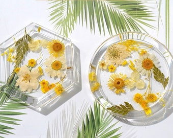 Silicone Coaster Molds Set For Resin Casting, Resin Supplies, Ship from US, Ready to Ship, Casting,Cups Mats,Home Decoration