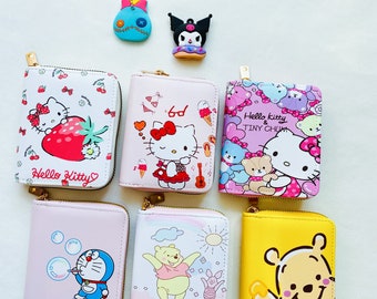 Kawaii Anime Wallet,Kawaii Coin Purse,Mini Key Pouch,Gift for Her,Birthday Gift,ID Holder,Cute Wallet,Ready to Ship,Small Wallet,