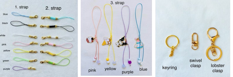 Bunny,cat,bear,puppy kawaii phone charm,planner charm,Easter gift,kawaii accessories,phone strap,kawaii charm,cute gifts,anime phone charm imagem 10