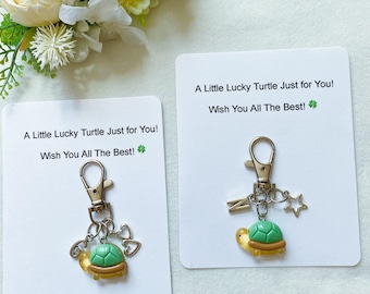 Cute Little Lucky Turtle Keychain,Lucky Charm,Travel Baby Turtle,Personalised Gift, Pocket Hug,Home Warming Gift,Wish You All The Best Gift