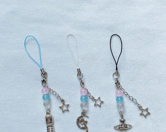 Y2k Anime kawaii crystal phone charm,planner charm,kawaii accessories,phone strap,kawaii charm,cute gift,anime phone charm,fairy charm
