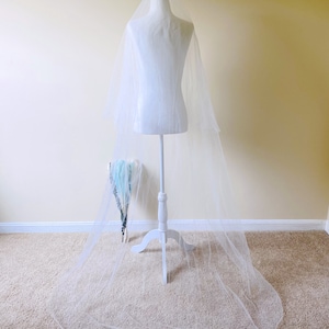 80&quot;/120&quot; Simple Narrow Veil,Fast Shipping,Soft Wedding Veil, Ready to Ship,Two Tier Veil, Soft Veil,Ivory Veil,Lace Veil,White wedding veil