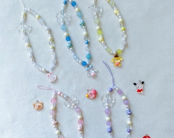 bunter kawaii Tier Handyanhänger,süßer Handyanhänger,Y2K Handyband,süßer Handyanhänger,Süß Handyband,Süß Handyband,Süß Handyband,30cm lang,5
