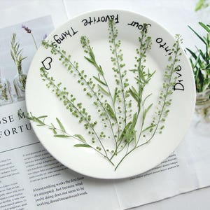 Natural Edible Pressed Dried Pressed Long Virginia Pepperweed,Food-Safe Pressed Leaves,Wedding Cake Decoration Flowers,Ready to Ship