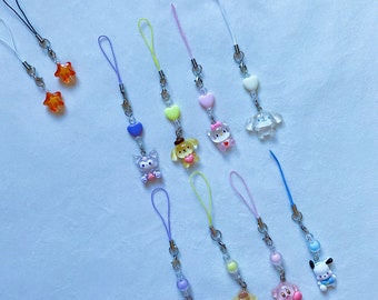 Colorful animal kawaii phone charm,planner charm,ready to ship,kawaii accessory,phone strap,cute gift,anime charm,cute planner/airpods charm
