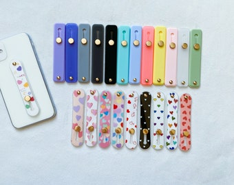 Solid Color Phone Grips,Phone Stand,Finger Strap,Phone Grip Slider, Ready to Ship, Phone Ring Holder,Kawaii Accessories,Cute Gifts