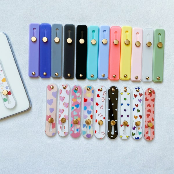 Solid Color Phone Grips,Phone Stand,Finger Strap,Phone Grip Slider, Ready to Ship, Phone Ring Holder,Kawaii Accessories,Cute Gifts