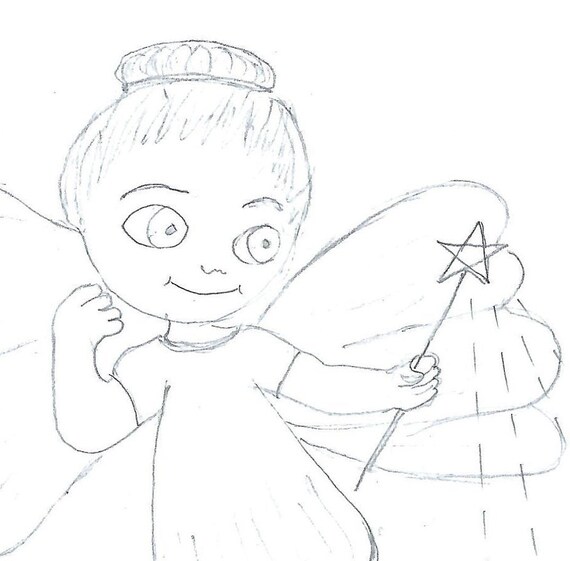 Sugar Plum Fairy Christmas Poem and Coloring Page | Etsy