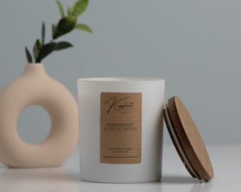 Peppermint & Eucalyptus Scented Candle