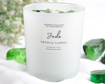 Jade Crystal Soy Wax Candle