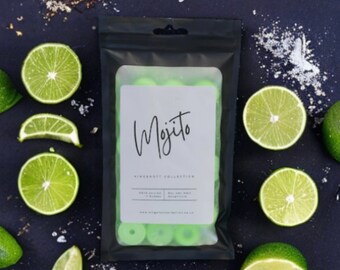 Mojito scented Cocktail mini wax melt doughnuts