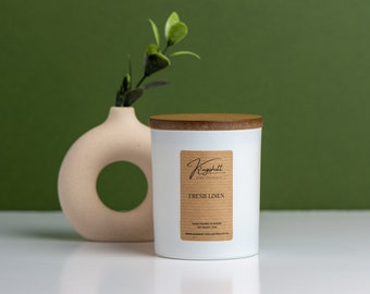 Fresh Linen Scented Soy Wax Candle