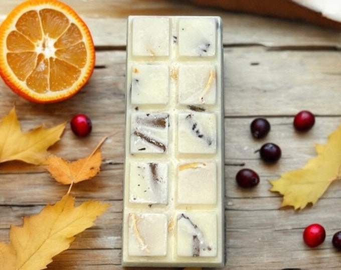 Featured listing image: Cranberry, Orange & Cinnamon Soy Wax Melt