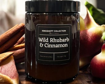 Wild Rhubarb & Cinnamon Soy Wax Candle