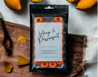 Mango & Passionfruit Soy wax melt mini doughnuts