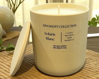 Solaris Blanc Soy Wax Candle