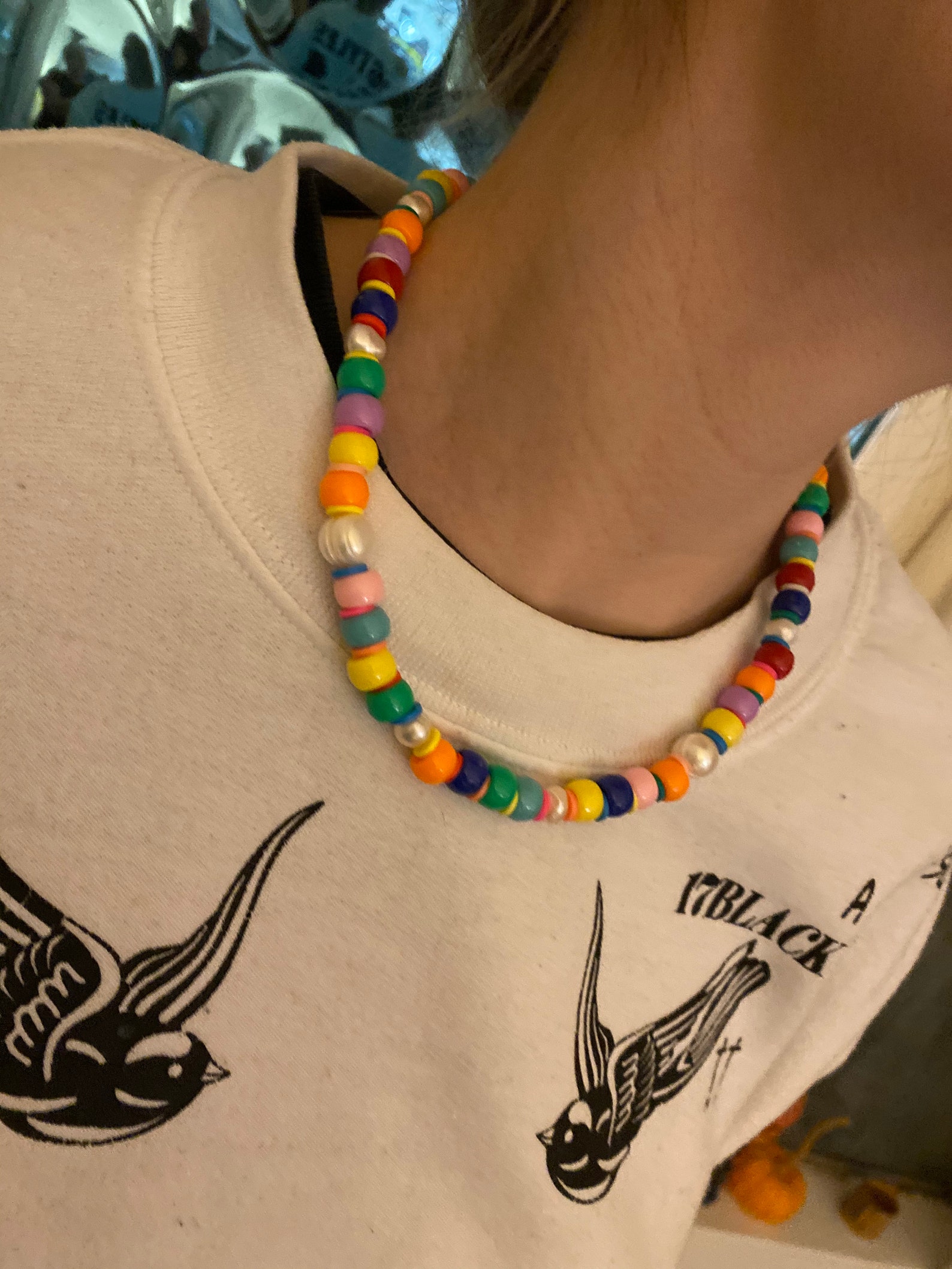 Harry Styles Inspired Beaded Necklace 17 Inches Etsy